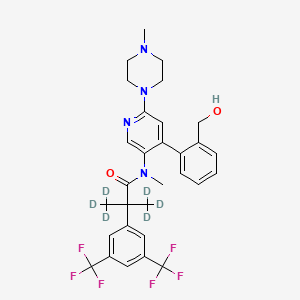 molecular formula C30H32F6N4O2 B1149982 Monohydroxy Netupitant D6 