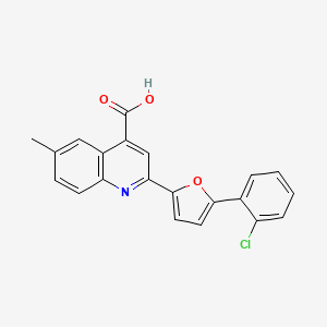 2-[5-(2-Chlorophenyl)furan-2-yl]-6-methylquinoline-4-carboxylic acid