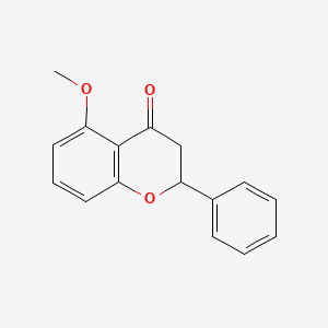 molecular formula C16H14O3 B1149988 5-Methoxyflavanone CAS No. 55947-36-9