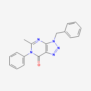 3-benzyl-5-methyl-6-phenyl-3,6-dihydro-7H-[1,2,3]triazolo[4,5-d]pyrimidin-7-one