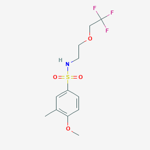 4-methoxy-3-methyl-N-[2-(2,2,2-trifluoroethoxy)ethyl]benzenesulfonamide