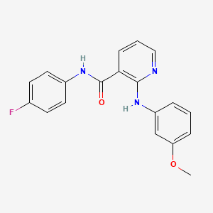 N-(4-fluorophenyl)-2-[(3-methoxyphenyl)amino]pyridine-3-carboxamide