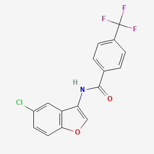 N-(5-chloro-1-benzofuran-3-yl)-4-(trifluoromethyl)benzamide