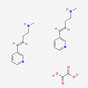 molecular formula C22H30N4O4 B1149998 Rivanicline hemioxalate 