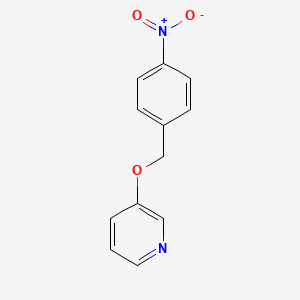 molecular formula C12H10N2O3 B11499991 3-[(4-Nitrophenyl)methoxy]pyridine 