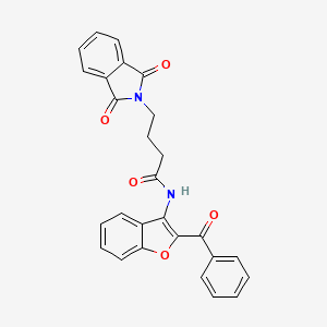 4-(1,3-dioxo-1,3-dihydro-2H-isoindol-2-yl)-N-[2-(phenylcarbonyl)-1-benzofuran-3-yl]butanamide