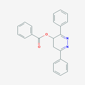 molecular formula C23H18N2O2 B11500025 3,6-Diphenyl-4,5-dihydropyridazin-4-yl benzoate 