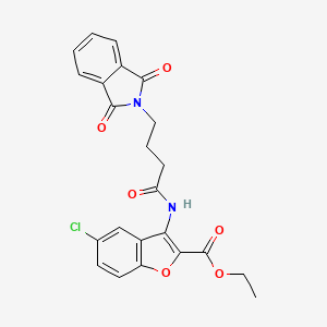 ethyl 5-chloro-3-{[4-(1,3-dioxo-1,3-dihydro-2H-isoindol-2-yl)butanoyl]amino}-1-benzofuran-2-carboxylate