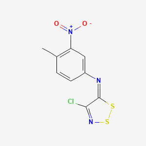 4-chloro-N-(4-methyl-3-nitrophenyl)dithiazol-5-imine