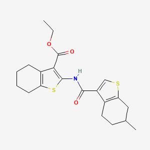 Ethyl 2-{[(6-methyl-4,5,6,7-tetrahydro-1-benzothiophen-3-yl)carbonyl]amino}-4,5,6,7-tetrahydro-1-benzothiophene-3-carboxylate