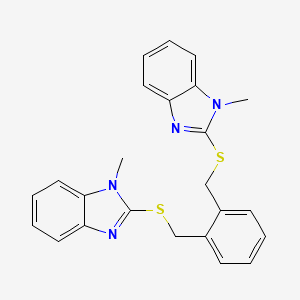 2,2'-[1,2-phenylenebis(methylenethio)]bis(1-methyl-1H-benzimidazole)