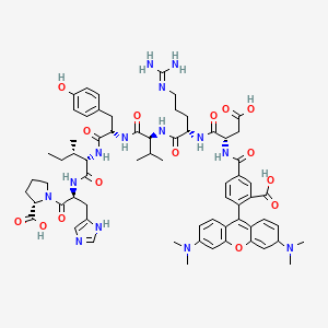 molecular formula C66H84N14O15 B1150016 5-Tamra-DRVYIHP 