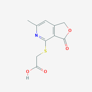 [(6-Methyl-3-oxo-1,3-dihydrofuro[3,4-c]pyridin-4-yl)sulfanyl]acetic acid