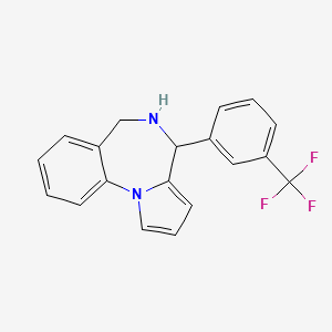 4-[3-(trifluoromethyl)phenyl]-5,6-dihydro-4H-pyrrolo[1,2-a][1,4]benzodiazepine