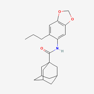 N-(6-propyl-1,3-benzodioxol-5-yl)adamantane-1-carboxamide