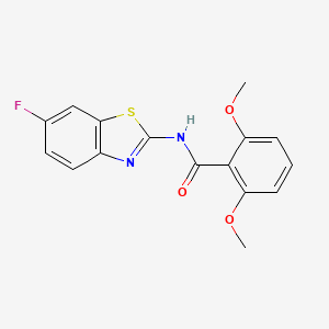 N-(6-fluoro-1,3-benzothiazol-2-yl)-2,6-dimethoxybenzamide