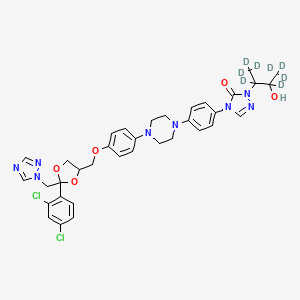 molecular formula C35H30D8Cl2N8O5 B1150022 羟基伊曲康唑 D8 