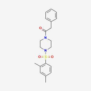 Ethanone, 1-[4-(2,4-dimethylbenzenesulfonyl)piperazin-1-yl]-2-phenyl-