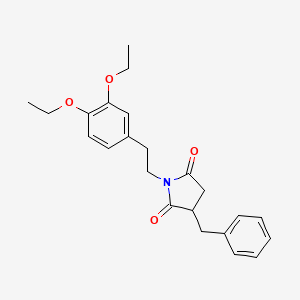 3-Benzyl-1-[2-(3,4-diethoxyphenyl)ethyl]pyrrolidine-2,5-dione