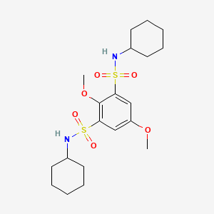 N,N'-dicyclohexyl-2,5-dimethoxybenzene-1,3-disulfonamide