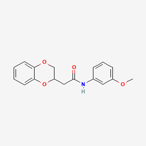 2-(2,3-dihydro-1,4-benzodioxin-2-yl)-N-(3-methoxyphenyl)acetamide