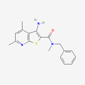 3-amino-N-benzyl-N,4,6-trimethylthieno[2,3-b]pyridine-2-carboxamide