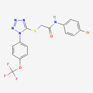 N-(4-bromophenyl)-2-({1-[4-(trifluoromethoxy)phenyl]-1H-tetrazol-5-yl}sulfanyl)acetamide