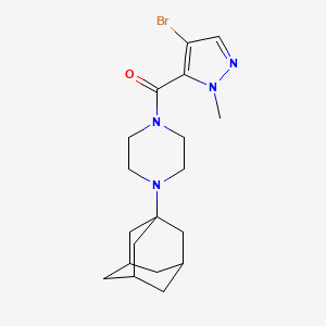 1-(Adamantan-1-YL)-4-(4-bromo-1-methyl-1H-pyrazole-5-carbonyl)piperazine