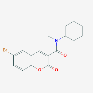 6-bromo-N-cyclohexyl-N-methyl-2-oxo-2H-chromene-3-carboxamide