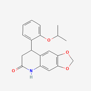 8-(2-Isopropoxy-phenyl)-7,8-dihydro-5H-[1,3]dioxolo[4,5-g]quinolin-6-one