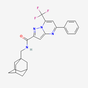 N-[(Adamantan-1-YL)methyl]-5-phenyl-7-(trifluoromethyl)pyrazolo[1,5-A]pyrimidine-2-carboxamide