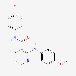 N-(4-fluorophenyl)-2-[(4-methoxyphenyl)amino]pyridine-3-carboxamide