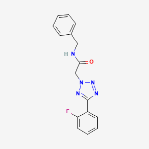 N-benzyl-2-[5-(2-fluorophenyl)-2H-tetrazol-2-yl]acetamide