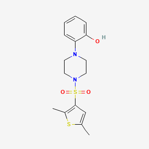 2-{4-[(2,5-Dimethylthiophen-3-yl)sulfonyl]piperazin-1-yl}phenol