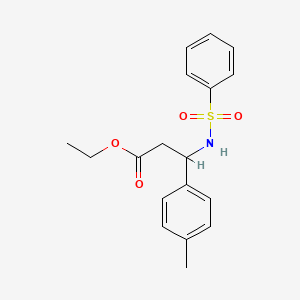 Ethyl 3-(4-methylphenyl)-3-[(phenylsulfonyl)amino]propanoate