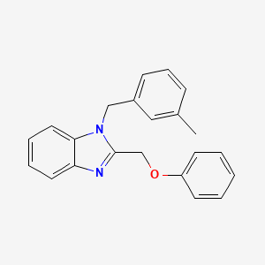 molecular formula C22H20N2O B11500713 1-(3-methylbenzyl)-2-(phenoxymethyl)-1H-benzimidazole 