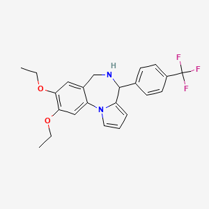 8,9-diethoxy-4-[4-(trifluoromethyl)phenyl]-5,6-dihydro-4H-pyrrolo[1,2-a][1,4]benzodiazepine