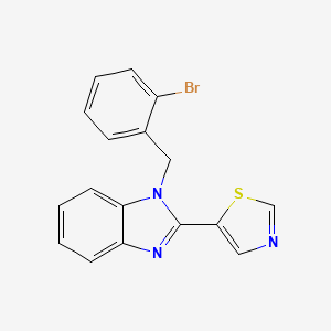 1-(2-bromobenzyl)-2-(1,3-thiazol-5-yl)-1H-benzimidazole