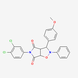 5-(3,4-dichlorophenyl)-3-(4-methoxyphenyl)-2-phenyldihydro-2H-pyrrolo[3,4-d][1,2]oxazole-4,6(3H,5H)-dione