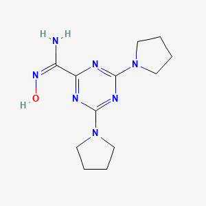 N'-hydroxy-4,6-di(pyrrolidin-1-yl)-1,3,5-triazine-2-carboximidamide