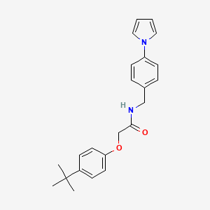 molecular formula C23H26N2O2 B11500960 2-(4-tert-butylphenoxy)-N-[4-(1H-pyrrol-1-yl)benzyl]acetamide 