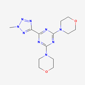 molecular formula C13H19N9O2 B11500981 2-(2-methyl-2H-tetrazol-5-yl)-4,6-di(morpholin-4-yl)-1,3,5-triazine 