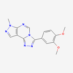 3-(3,4-dimethoxyphenyl)-7-methyl-7H-pyrazolo[4,3-e][1,2,4]triazolo[4,3-c]pyrimidine