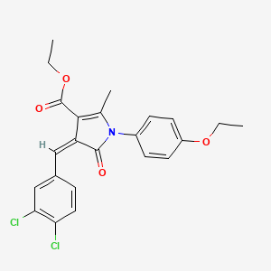 ethyl (4Z)-4-(3,4-dichlorobenzylidene)-1-(4-ethoxyphenyl)-2-methyl-5-oxo-4,5-dihydro-1H-pyrrole-3-carboxylate