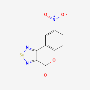 molecular formula C9H3N3O4Se B11501072 8-nitro-4H-chromeno[3,4-c][1,2,5]selenadiazol-4-one 