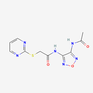 Acetamide, N-(4-acetylaminofurazan-3-yl)-2-(pyrimidin-2-ylsulfanyl)-