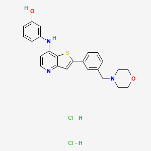 molecular formula C24H25Cl2N3O2S B1150110 LCB 03-0110 二盐酸盐 