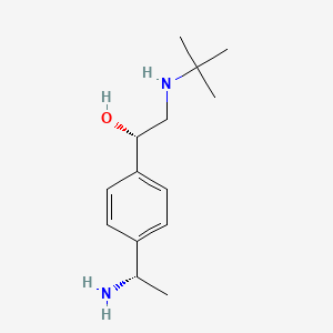 molecular formula Unknown B1150120 (1S)-1-(4-((1S)-1-氨基乙基)苯基)-2-(叔丁基氨基)乙醇 