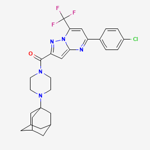 1-(Adamantan-1-YL)-4-[5-(4-chlorophenyl)-7-(trifluoromethyl)pyrazolo[1,5-A]pyrimidine-2-carbonyl]piperazine