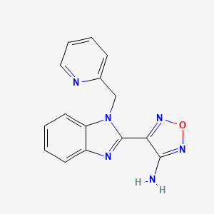 4-[1-(pyridin-2-ylmethyl)-1H-benzimidazol-2-yl]-1,2,5-oxadiazol-3-amine